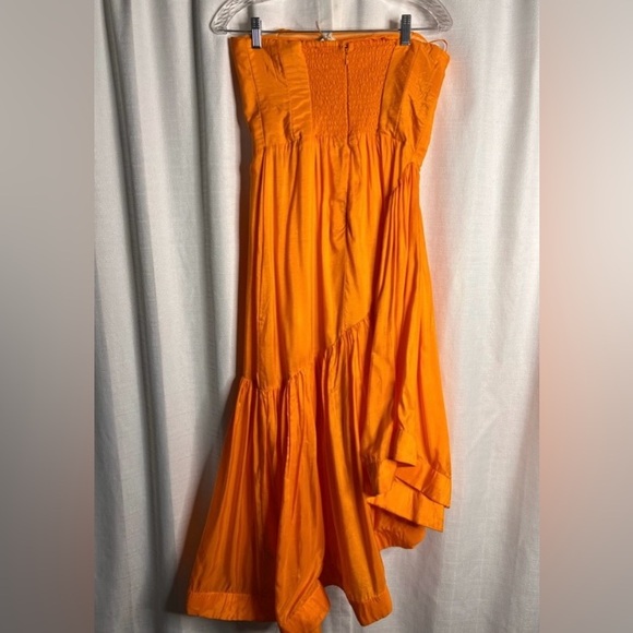 Anthropologie “Let Me Be” Strapless Asymmetrical Dress size Medium - Picture 3 of 16